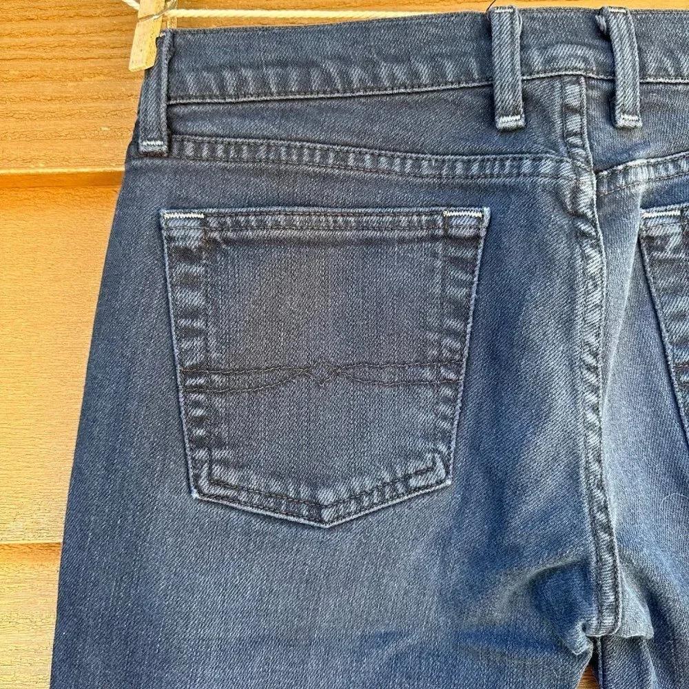 Lucky Brand Flare Bell Bottom Dark Blue Jeans Size 4 - Picture 13 of 14